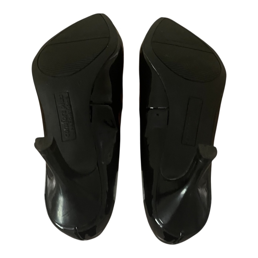 Comfort Plus by Predictions Black Patent Heels - Picture 6 of 9
